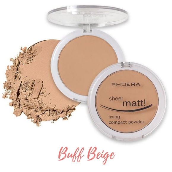 Phoera pressed powder in amazing shade Buff Beige new x2. No longer on Amazon! - Picture 2 of 2